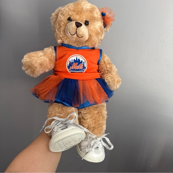 NEW YORK METS 2013 LIMITED EDITION BUILD-A-BEAR WORKSHOP GIRL CHEERLEADER RARE - Picture 1 of 8